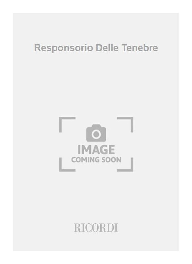Responsorio Delle Tenebre